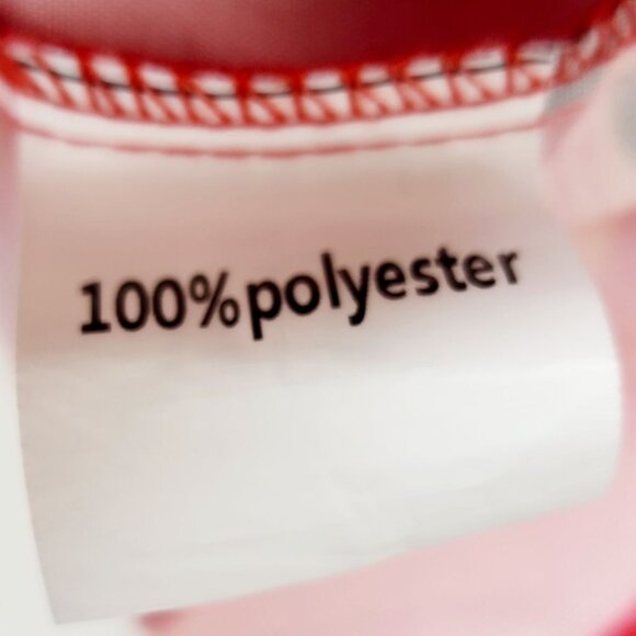 Mens Red Hawaiian Short Sleeve Button-Up Shirt With Tropical Print Size M - Picture 7 of 7